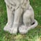 Glitzhome® 27.75" MGO Guardian Sitting Lion Garden Statue